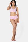 Amante Double Layered Non Wired Full Coverage Support Bra - Lilac Pink — thumbnail 5
